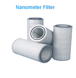 Cartuccia di filtro media dalla polvere del limatore di nanometro, cartuccia di filtro nana da precisione di 0.5μM